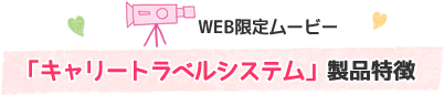 WEB限定ムービー「キャリートラベルシステム」製品特徴